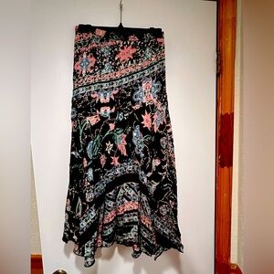 Coldwater Creek cotton skirt, goes with matching embroidered top also for sale